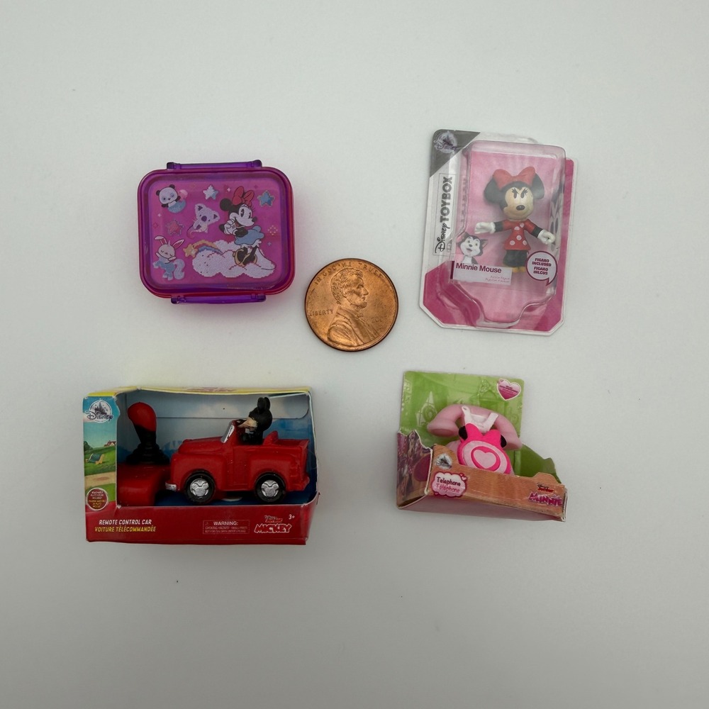 Zuru Disney Mini Brands Mickey Minnie Mouse 4pc Figure Lot Toy Store